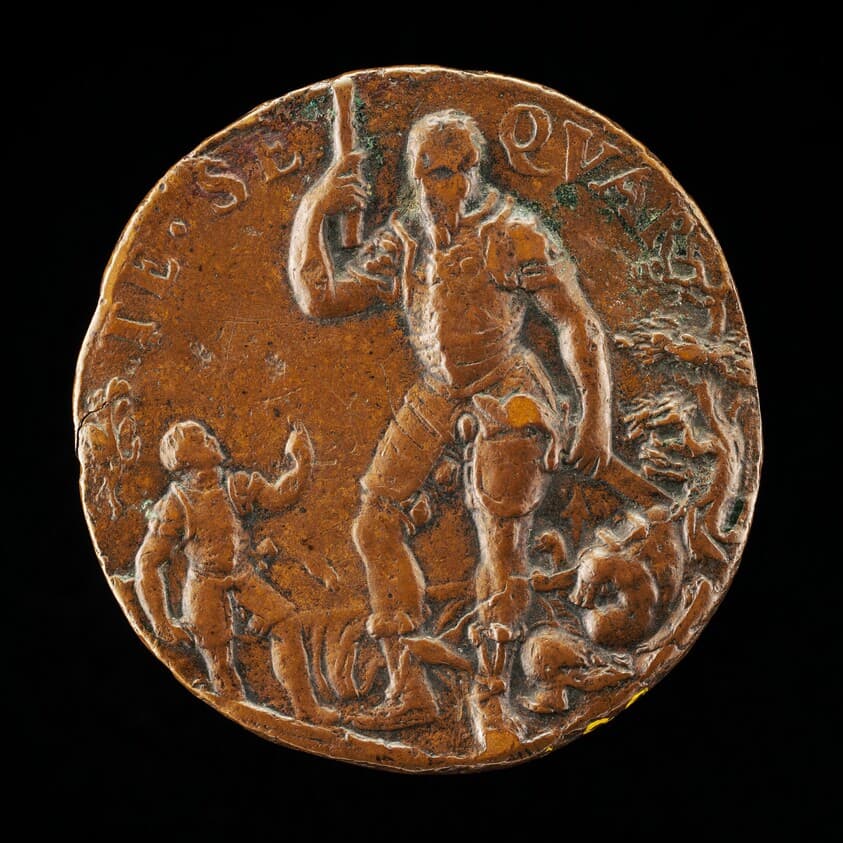 Giampaolo Meli Lupi as a Child Addressing His Father Deifobo II [reverse] — Pier Paolo Galeotti