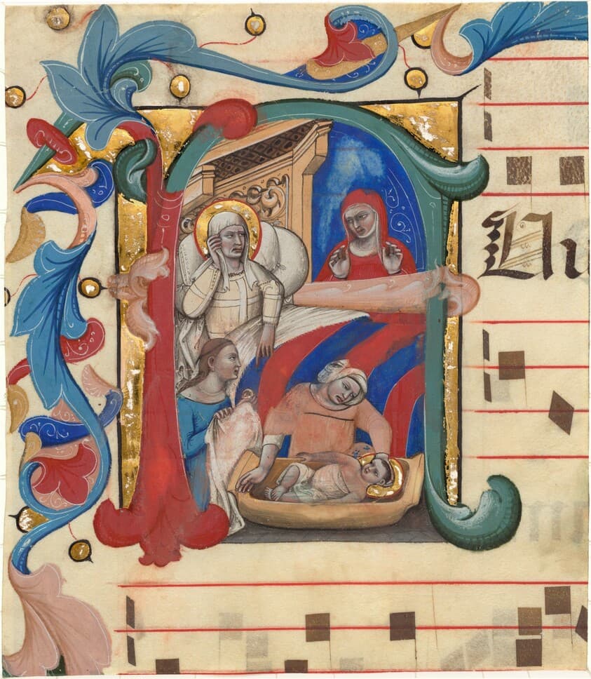 Birth of John the Baptist — Nicolo da Bologna
