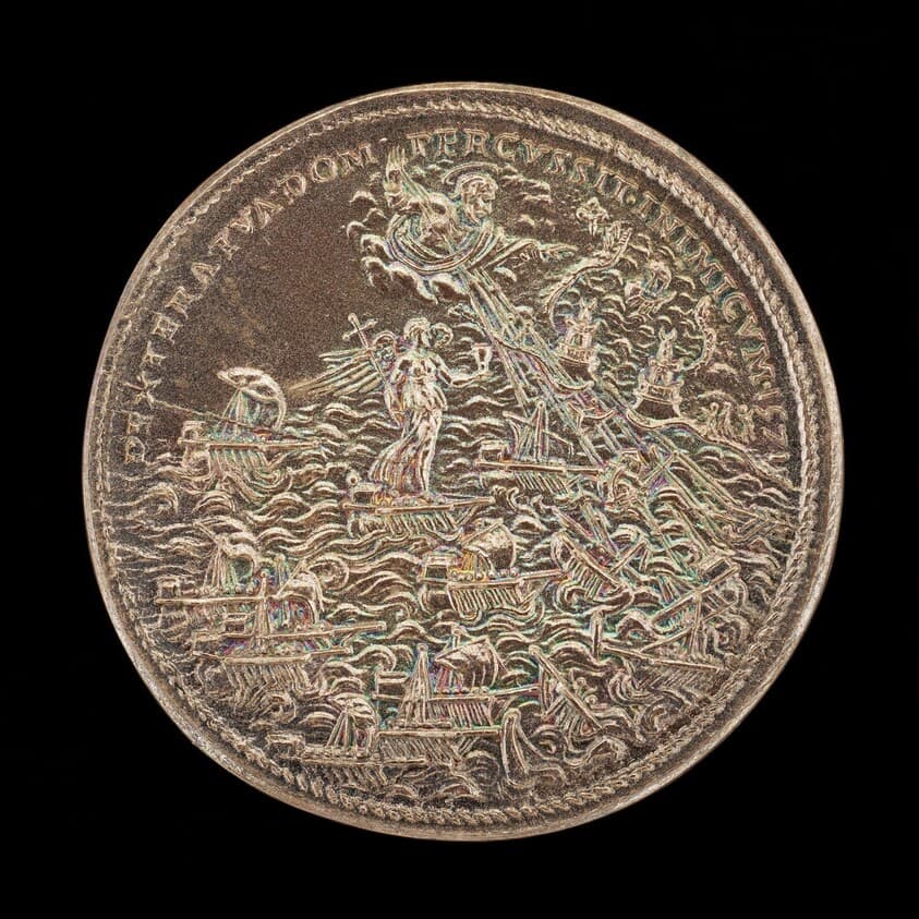 Battle of Lepanto [reverse] — Giovan Federico Bonzagni