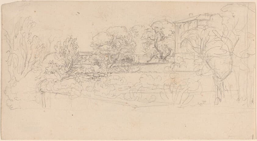 A Terraced Garden by a Villa — Friedrich Salathé