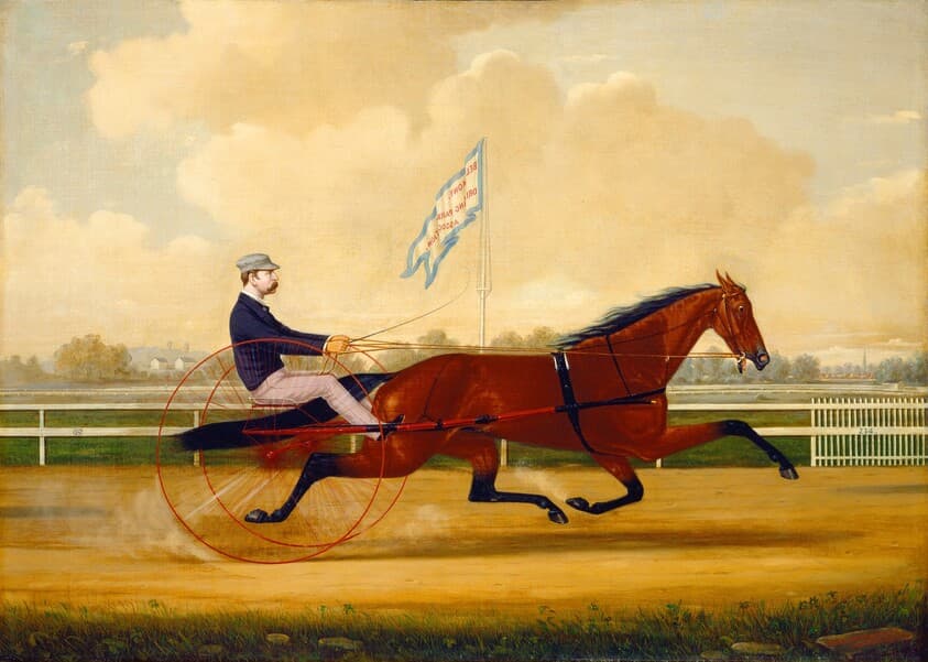 Budd Doble Driving Goldsmith Maid at Belmont Driving Park — Charles S. Humphreys