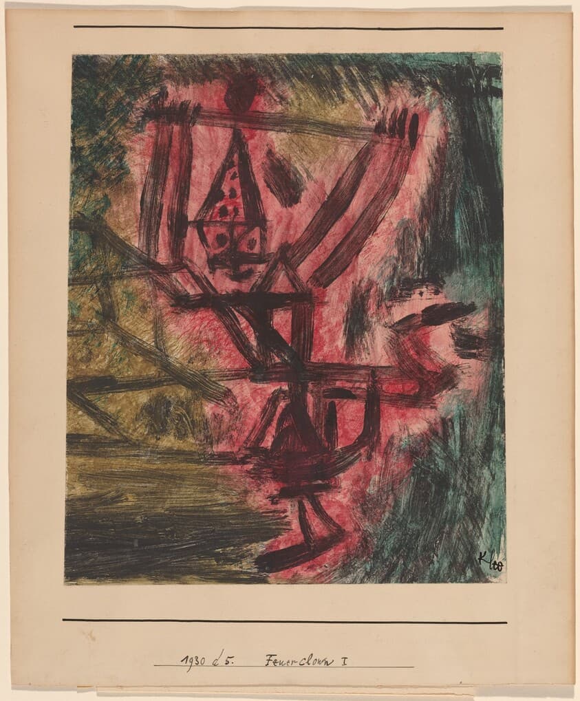 Feuer Clown I (Fire Clown) — Paul Klee
