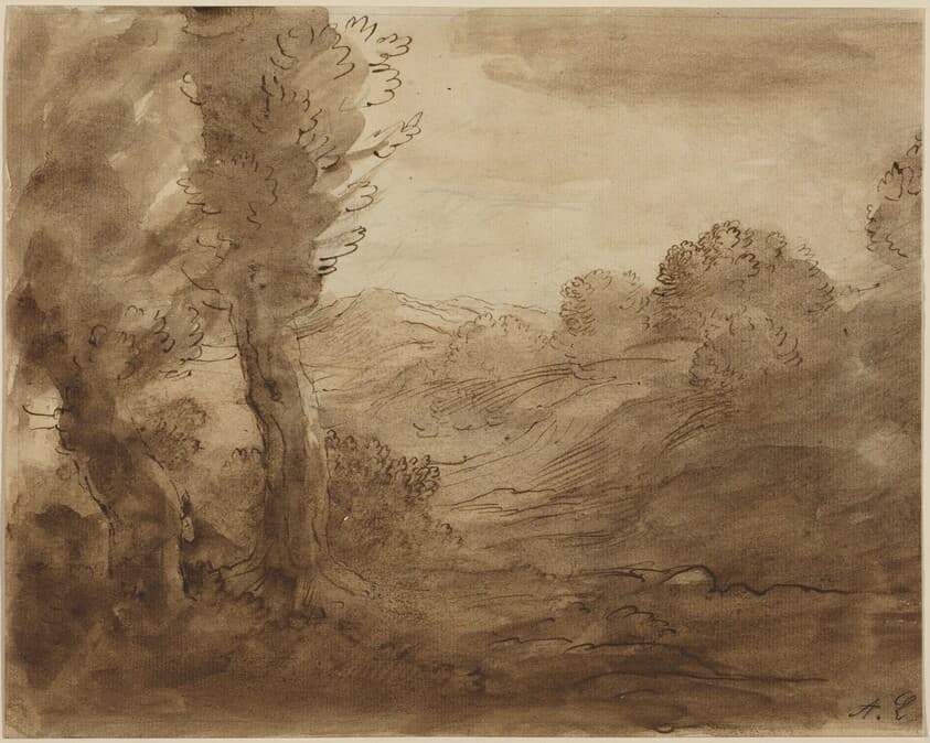 Footpath in Burgundy — Alphonse Legros