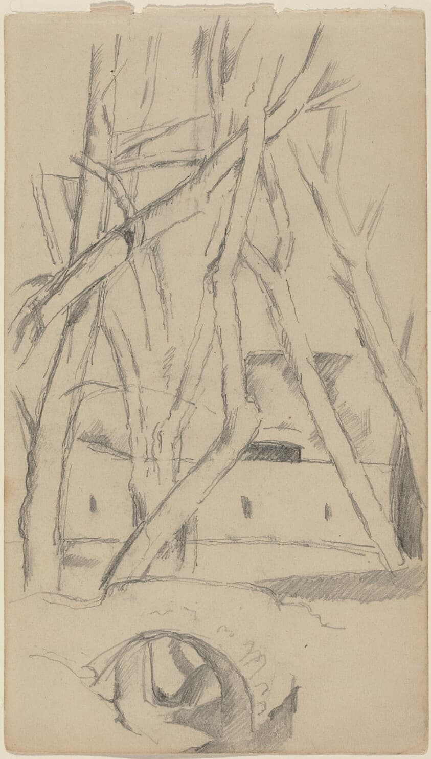 The Little Bridge [recto] — Paul Cezanne