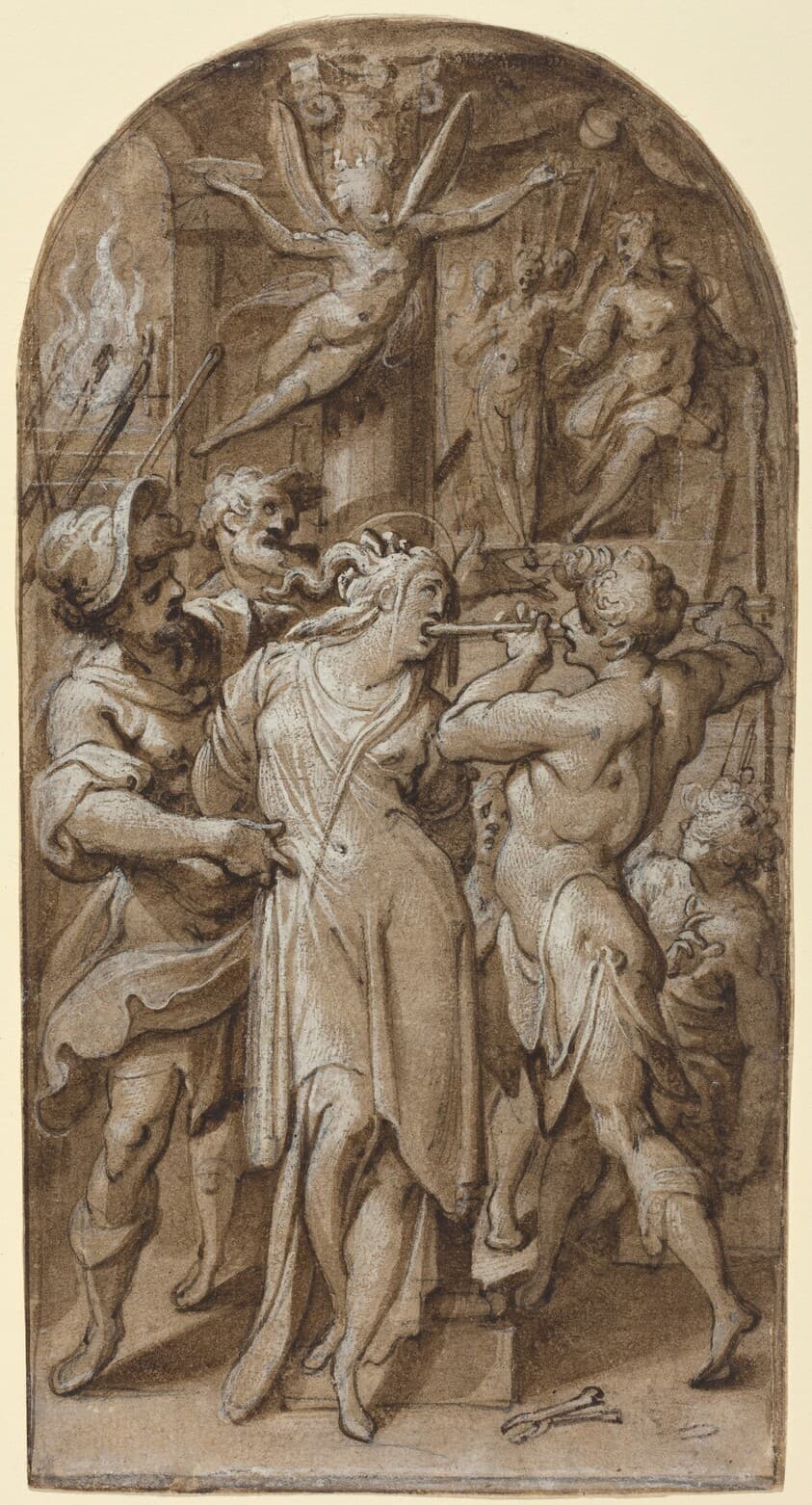 The Martyrdom of Saint Apollonia — Jacopo Zucchi