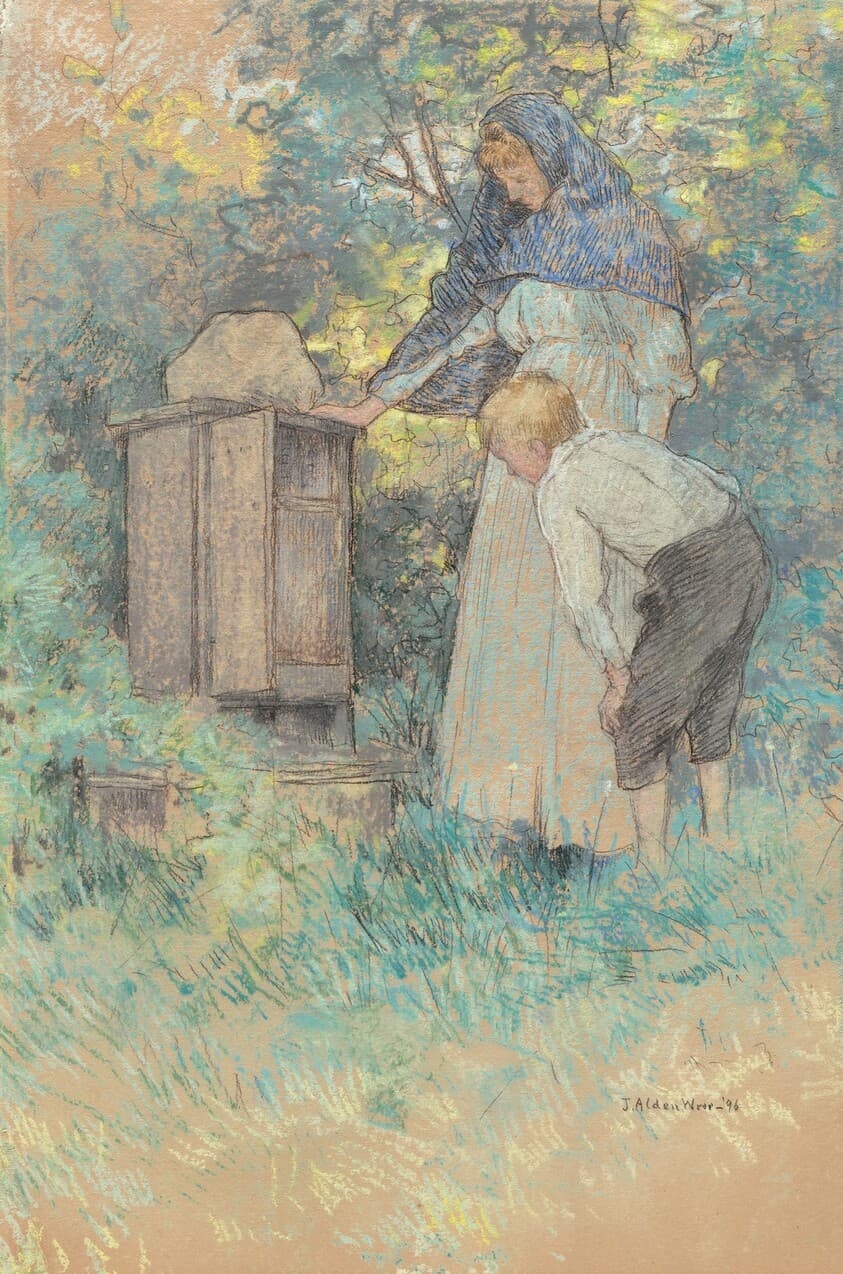 Watching the Bees — Julian Alden Weir