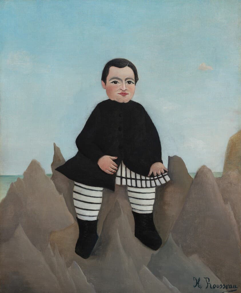 Boy on the Rocks — Henri Rousseau