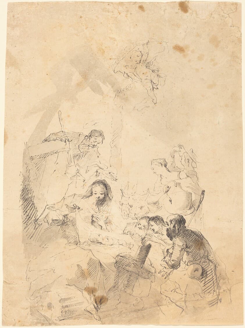 The Adoration of the Shepherds — Franz Anton Maulbertsch