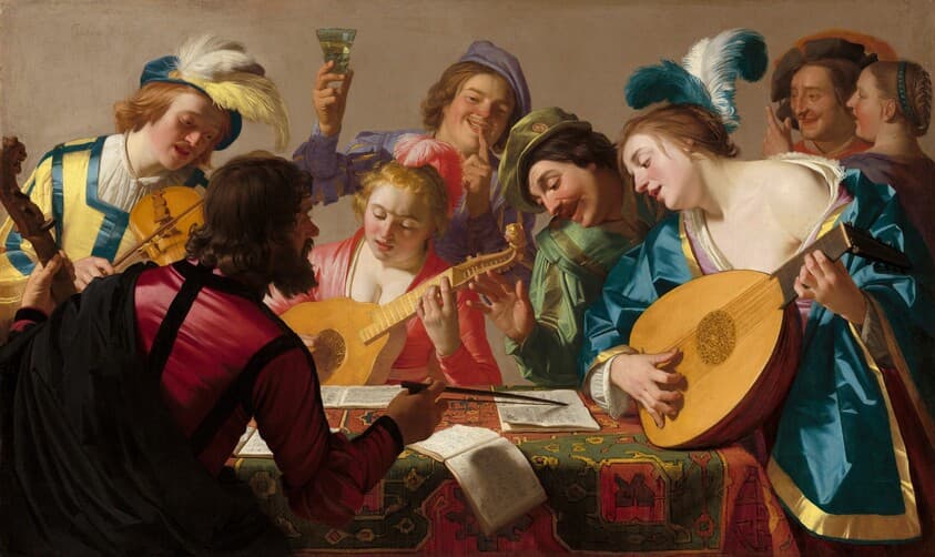 The Concert — Gerrit van Honthorst