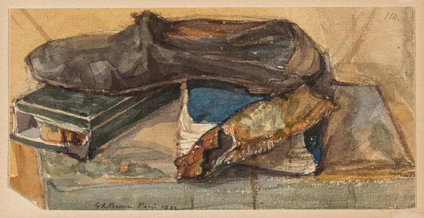 Shoe, Herring, and Book — George Loring Brown