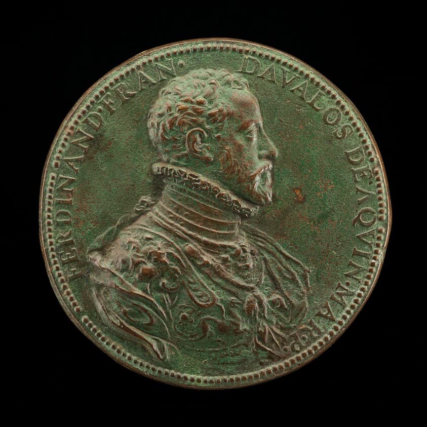 Fernando Francesco II d'Avalos, c. 1530-1571, Marquess of Pescara [obverse] — Annibale Fontana