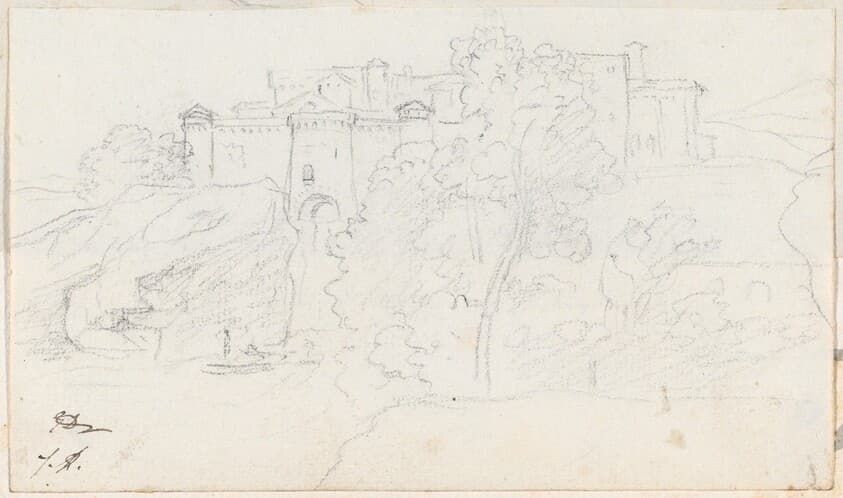 Castle on a Hill — Jacques-Louis David
