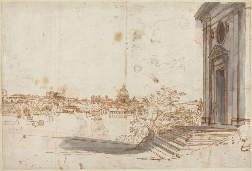 A View of Rome from Santa Maria del Priorato — Gaspar van Wittel