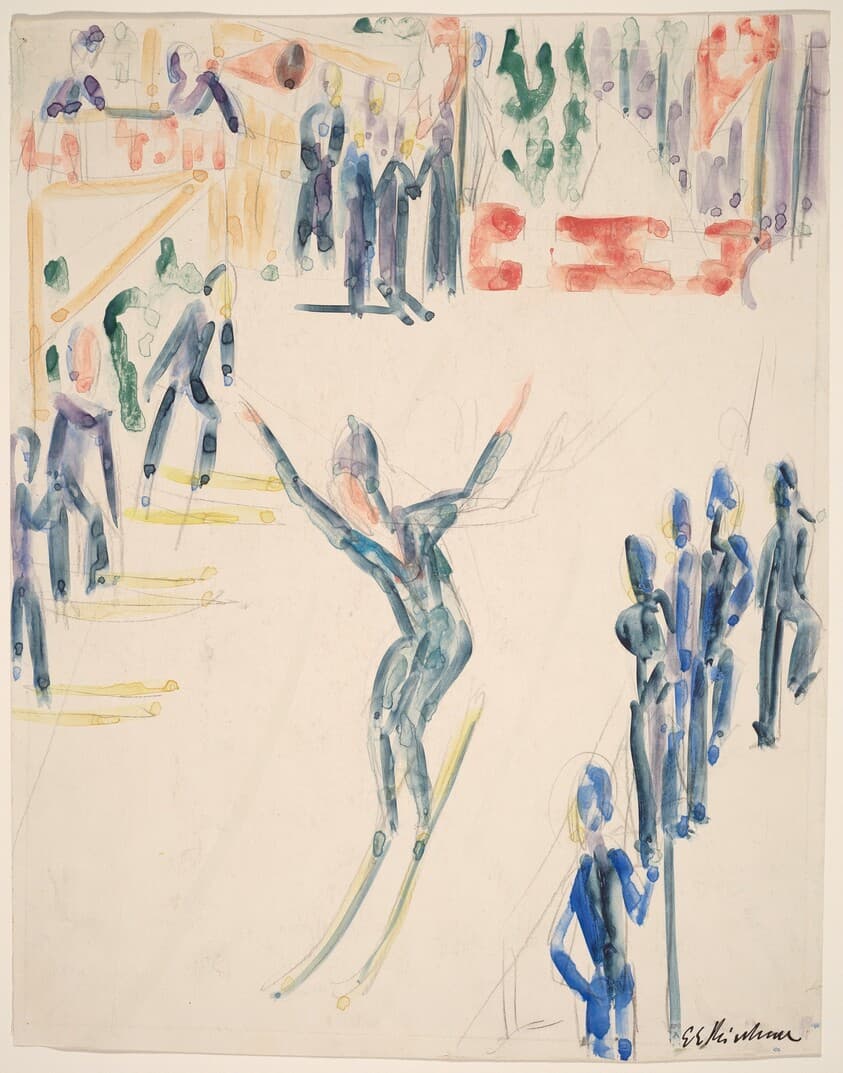 Ski Jumper — Ernst Ludwig Kirchner
