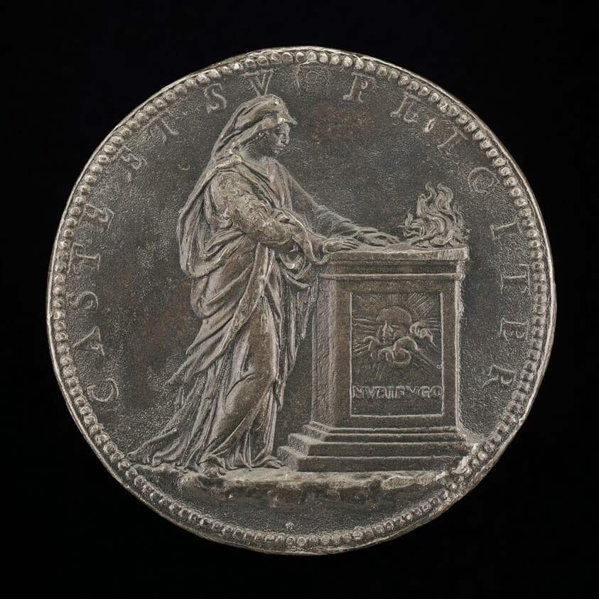 Isabella at a Burning Altar [reverse] — Jacopo Nizzola da Trezzo