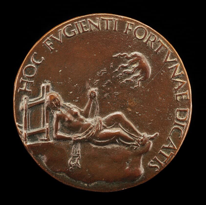 Female Figure Holding a Bridle [reverse] — Adriano Fiorentino