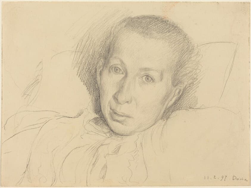 The Artist's Sister, Marie von Kalckreuth — Leopold von Kalckreuth