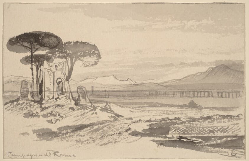 Campagna di Roma — Edward Lear