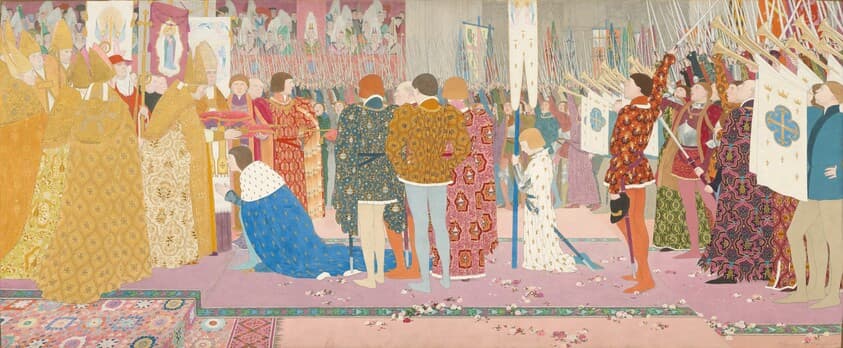 The Crowning at Rheims of the Dauphin (Joan of Arc series: V) — Louis Maurice Boutet de Monvel