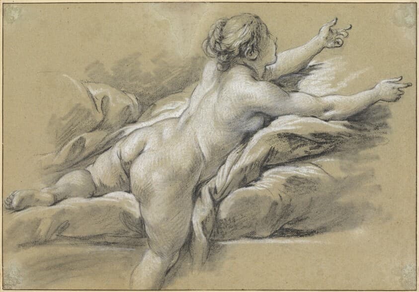 A Nude Woman Reaching to the Right — François Boucher