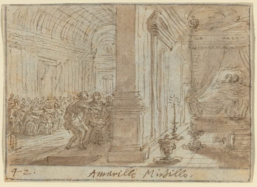 Amarilli and Mirtillo — Johann Wilhelm Baur