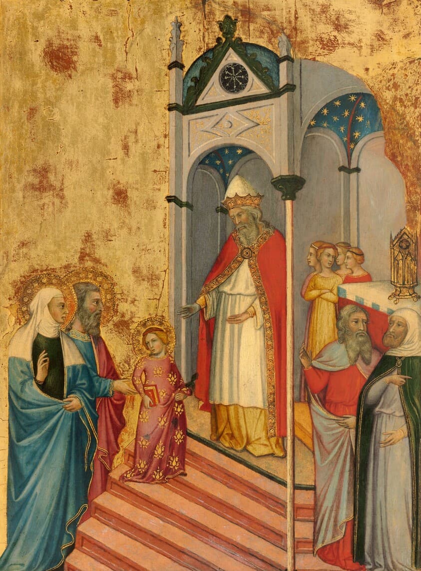 The Presentation of the Virgin in the Temple — Andrea di Bartolo