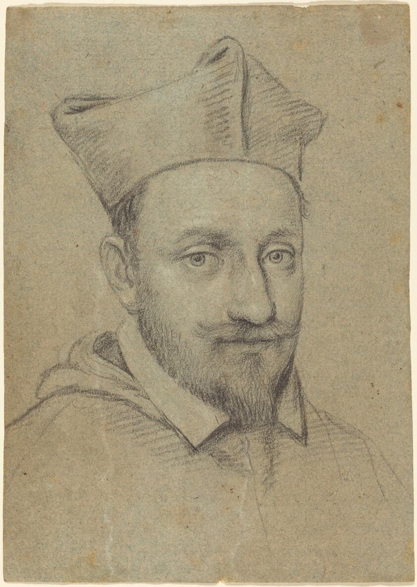 Portrait of a Cardinal (Alessandro Peretti Montalto?) — Ottavio Leoni