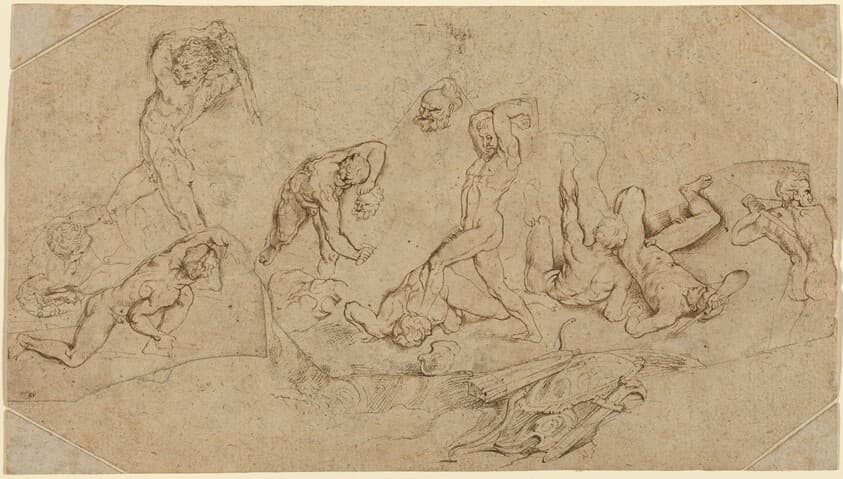 Battle of Nude Men — Sir Peter Paul Rubens