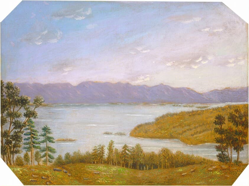 Leverett Pond — Erastus Salisbury Field