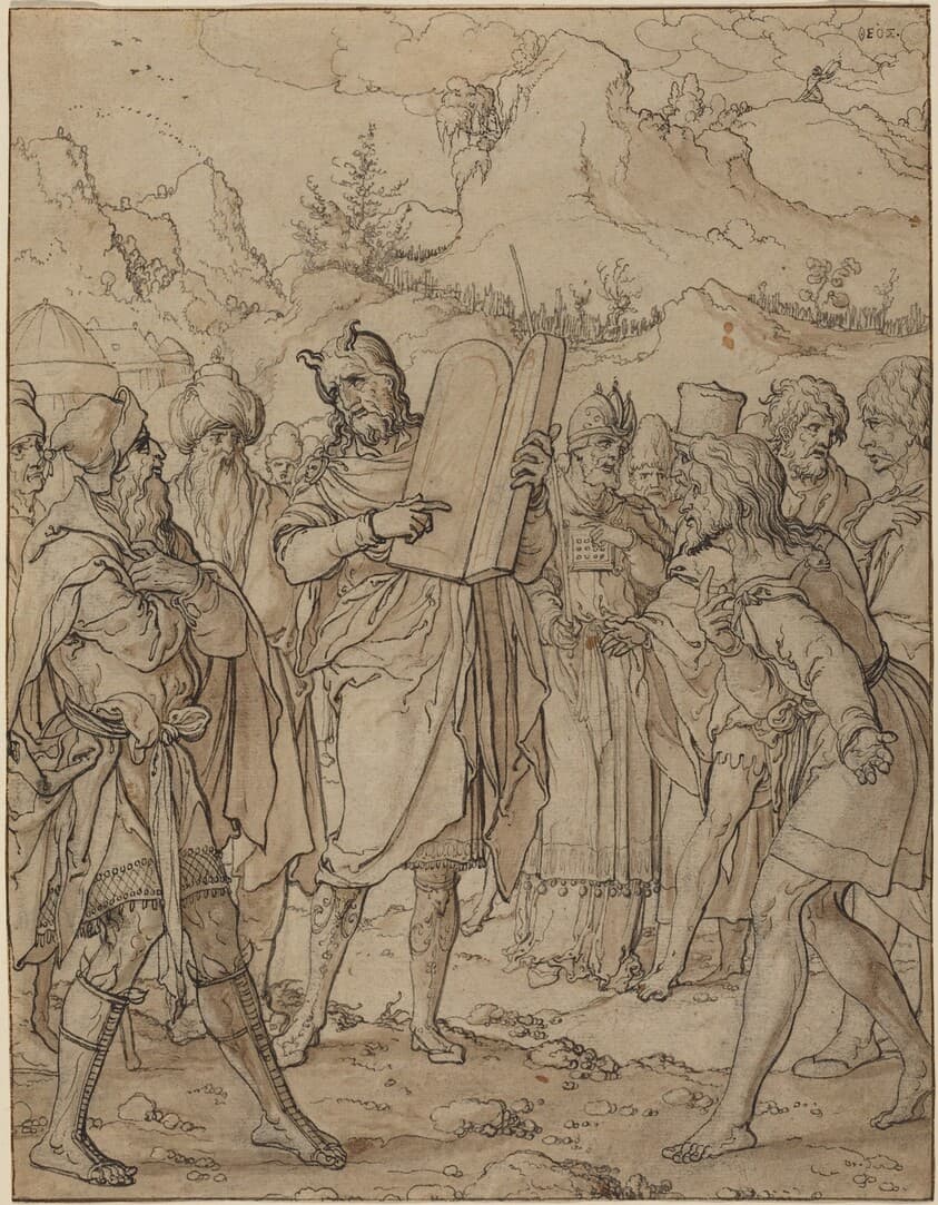 Moses Delivering God's Commandments to the Israelites — Jan Swart van Groningen