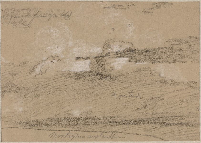 Study of Clouds above the Mountains — Jean Antoine Linck
