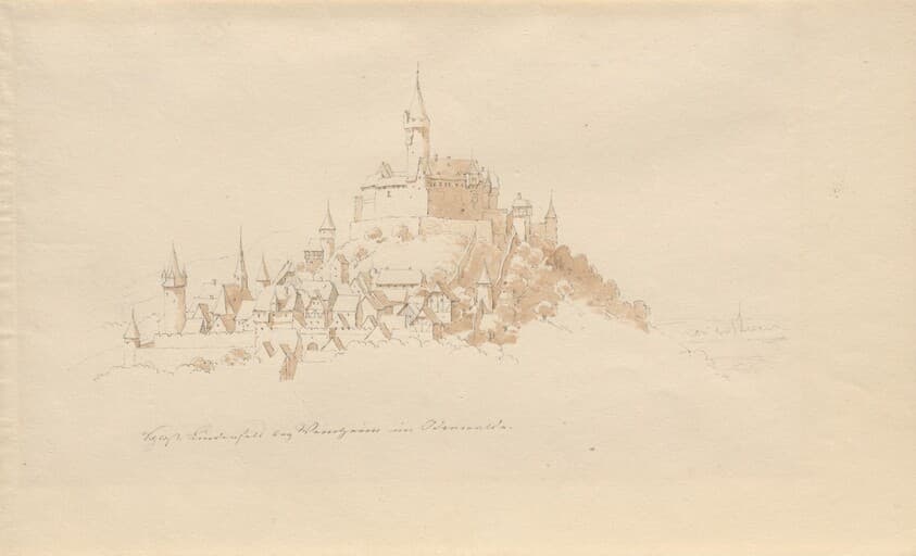 Schloss Lindenfels bei Weinheim im Odenwald — Karl Julius von Leypold