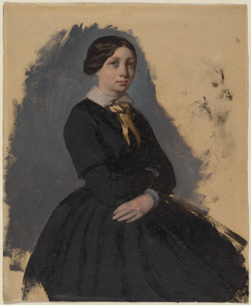 Young Woman in Black — Edgar Degas