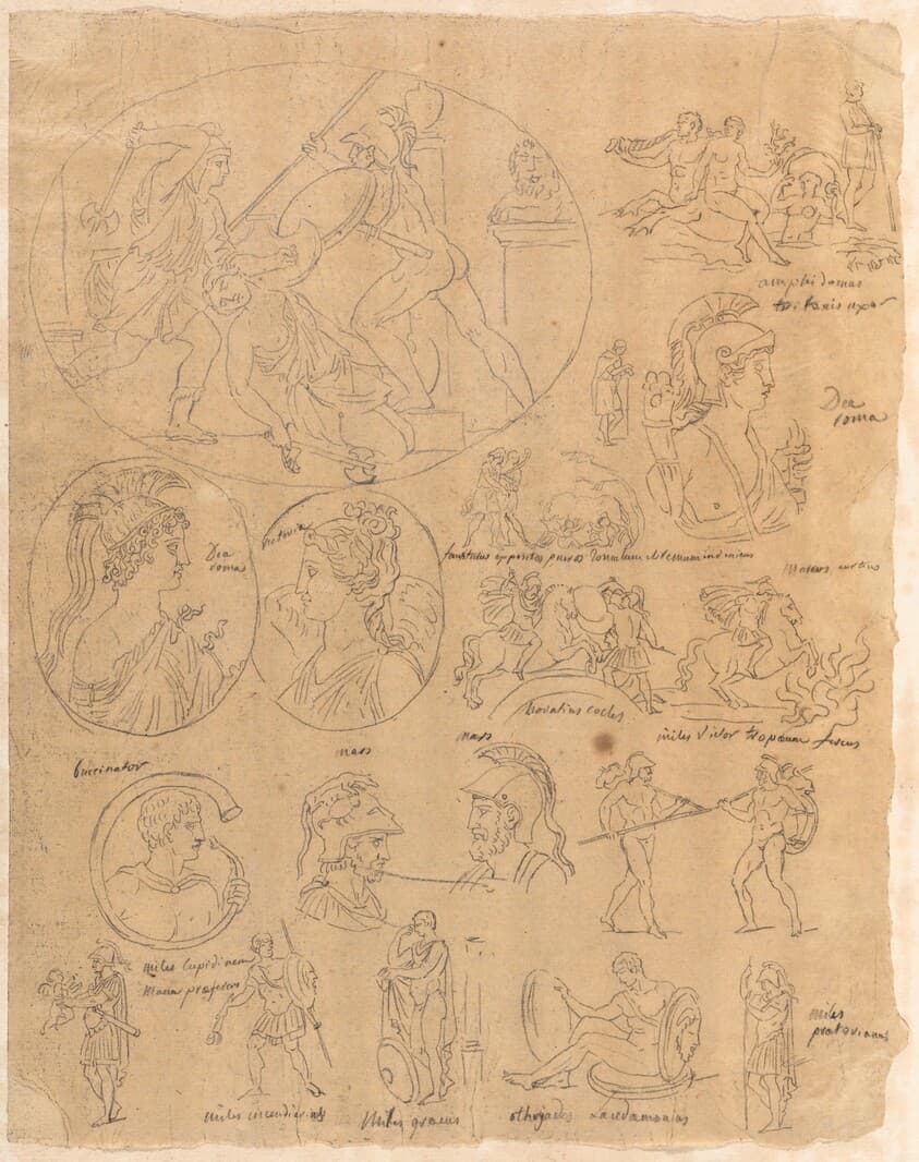 Tracings of Classical Subjects — Jacques-Louis David