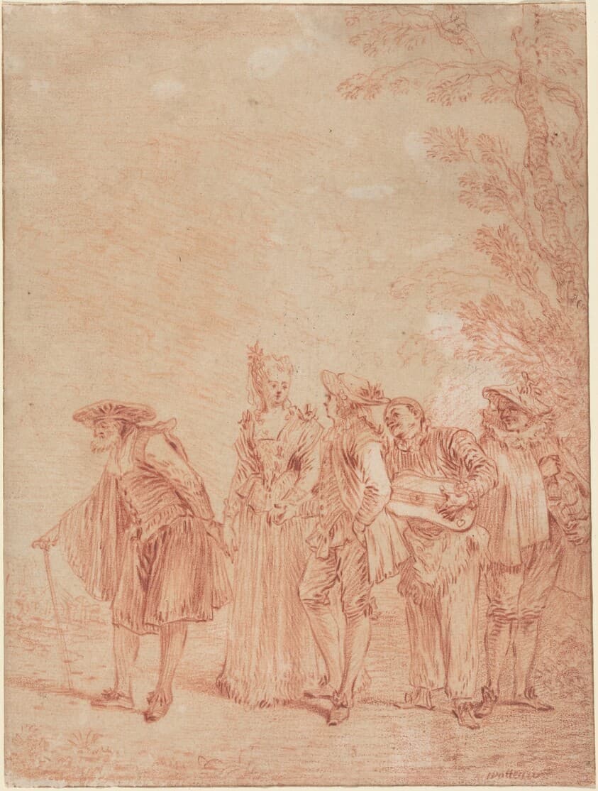 The Wedding Procession — Antoine Watteau