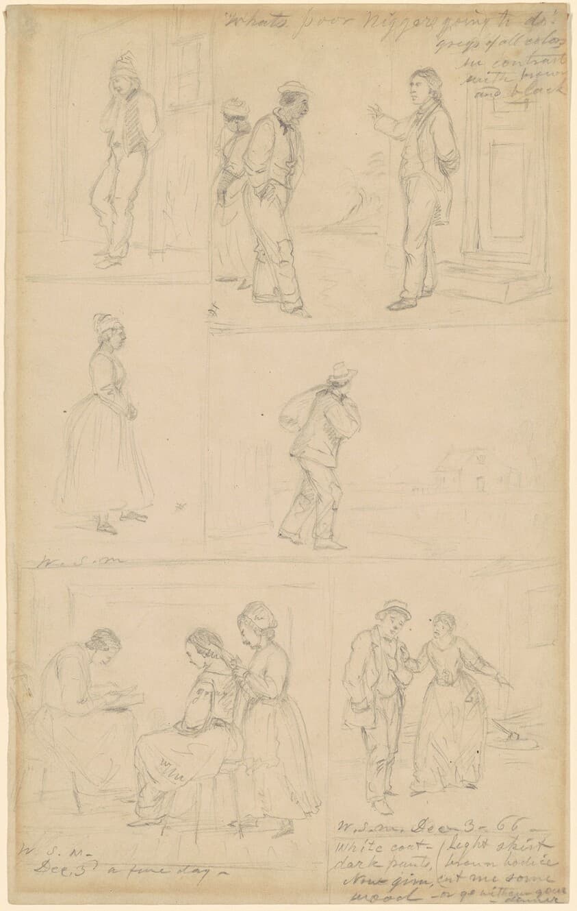 Studies of Figural Groups — William Sidney Mount