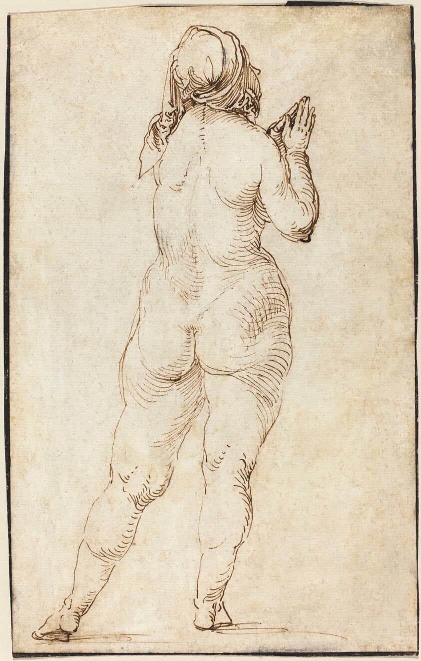 Female Nude Praying — Albrecht Dürer
