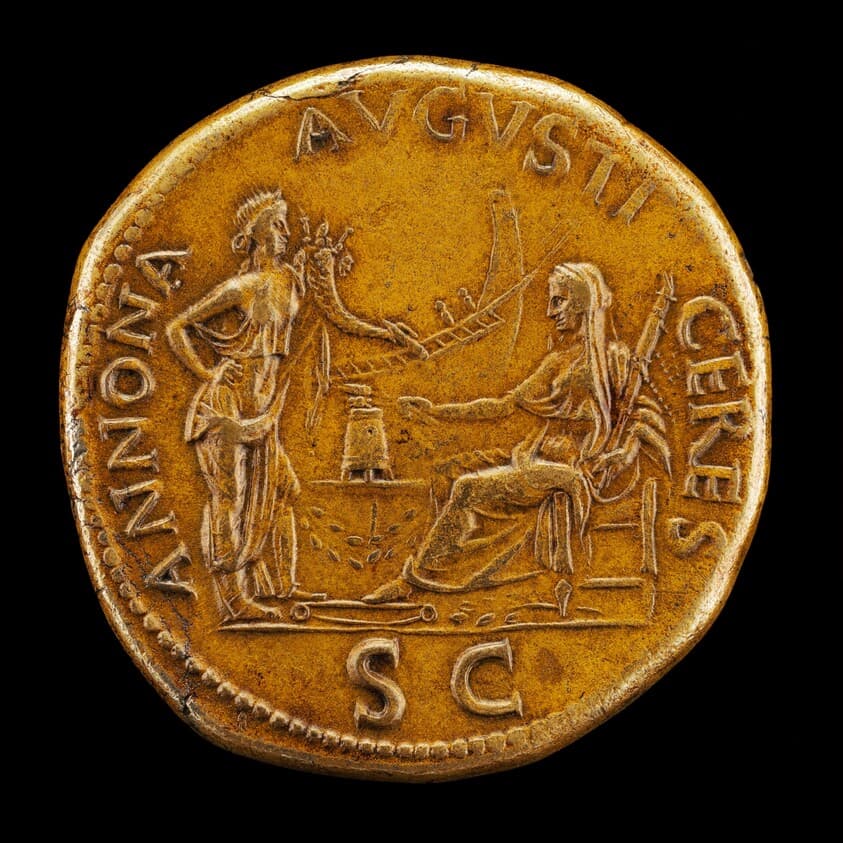 Ceres and Annona [reverse] — Giovanni da Cavino