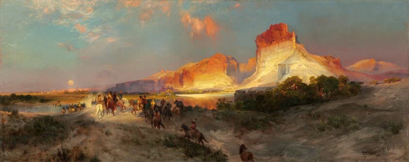 Green River Cliffs, Wyoming — Thomas Moran