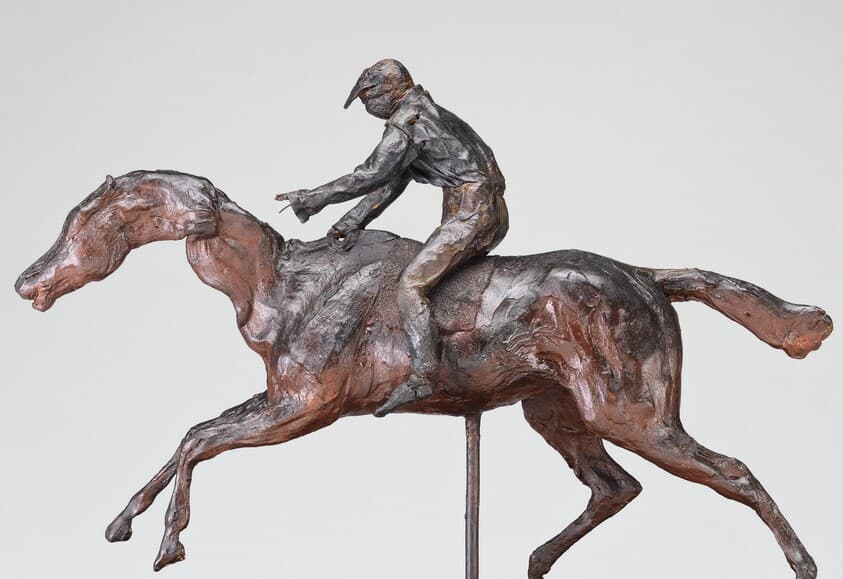 Jockey with Cap — Edgar Degas