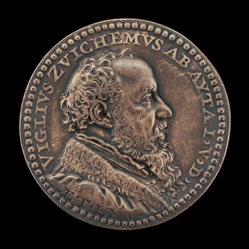 Viglius van Aytta of Zuichem, 1507-1577, Lawyer and Humanist [obverse] — Jacques Jonghelinck