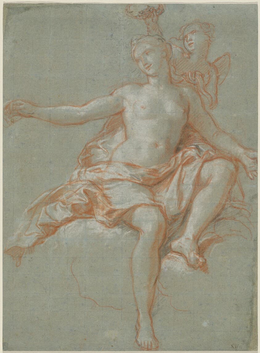 Cupid Stealing Venus's Floral Crown — Antoine Coypel