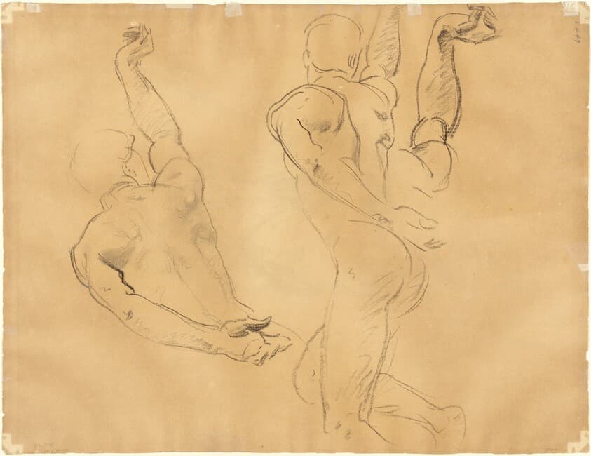 Studies of Male Nudes [verso] — John Singer Sargent