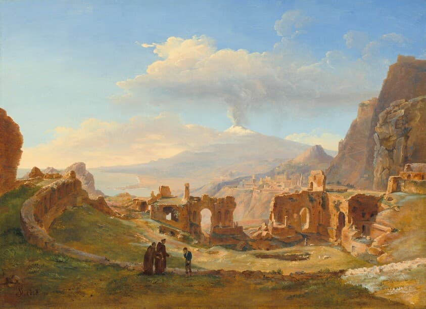 The Roman Theater at Taormina — Louise-Joséphine Sarazin de Belmont
