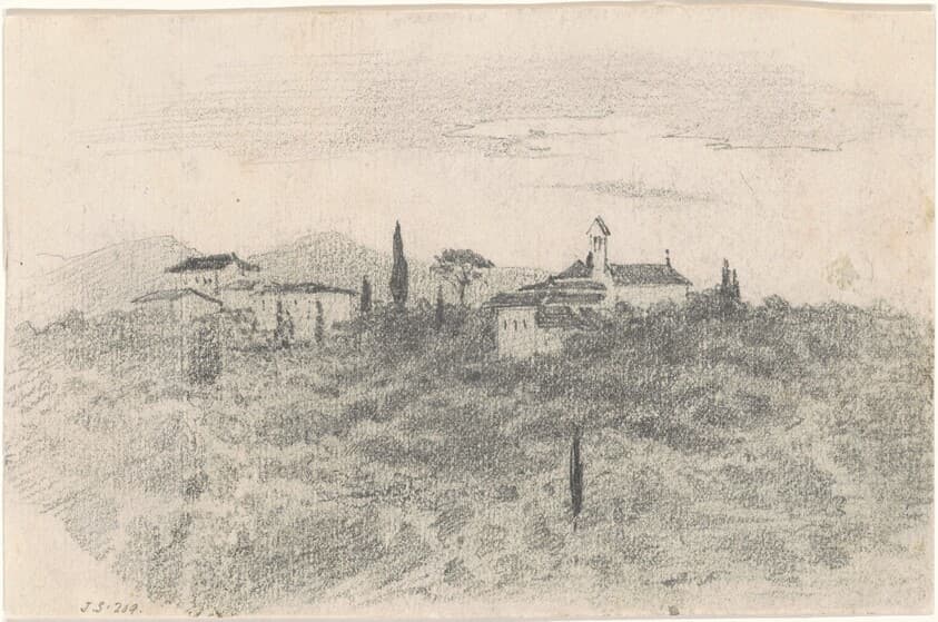 Monastery [recto] — John Singer Sargent