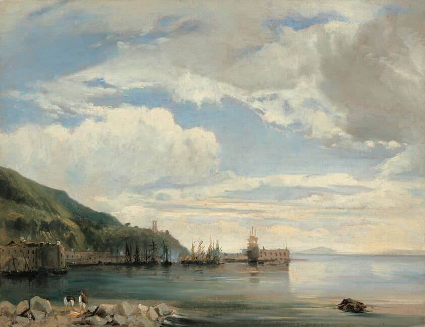 On the Bay of Naples — Léon-François-Antoine Fleury