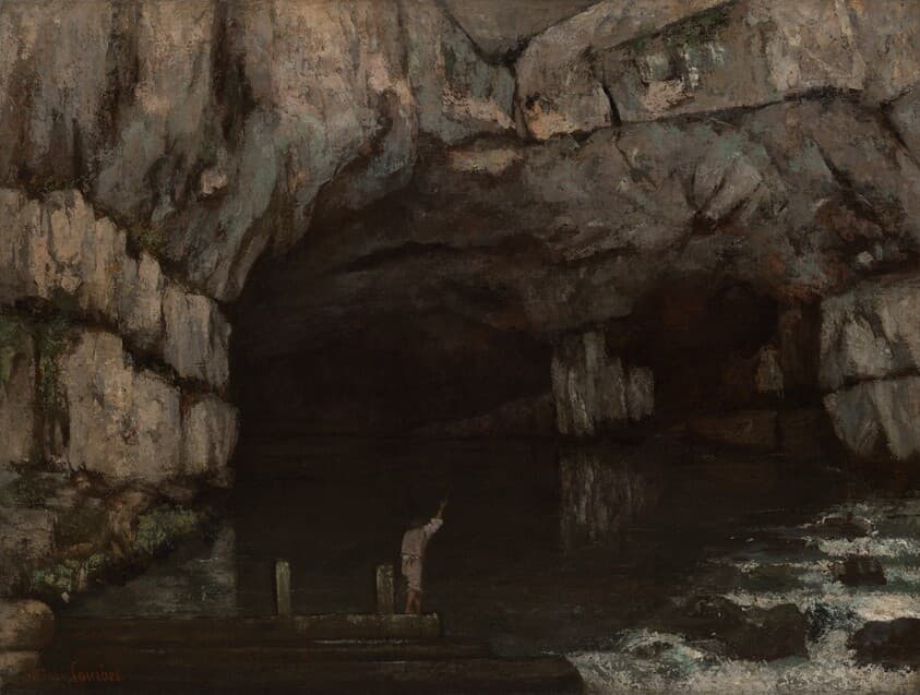 La Grotte de la Loue — Gustave Courbet