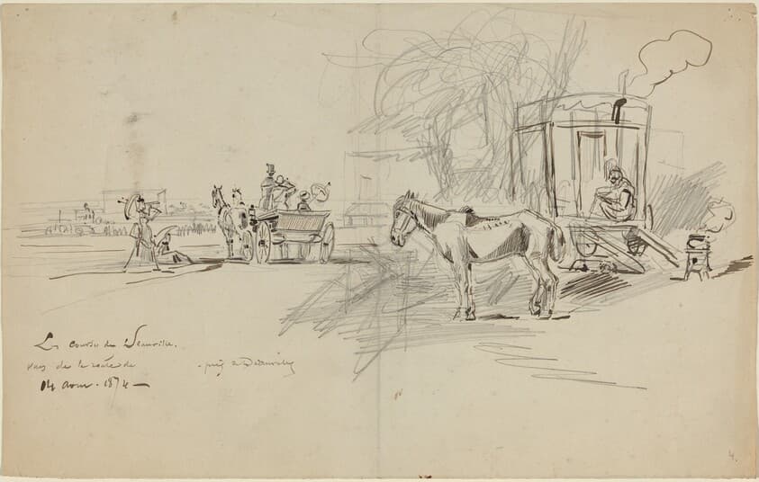 Les Courses de Deauville — Félix-Hilaire Buhot