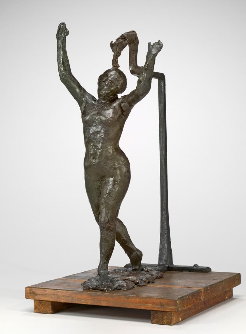 Dancer Moving Forward, Arms Raised — Edgar Degas