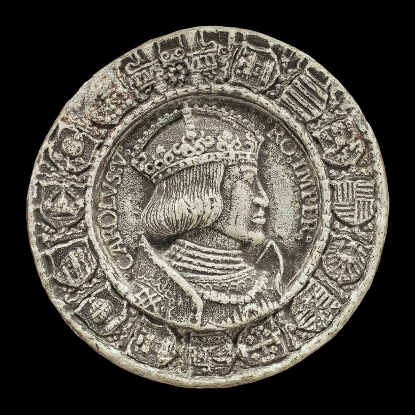 Charles V, 1500-1558, King of Spain 1516-1556, Holy Roman Emperor 1519 [obverse] — Albrecht Dürer